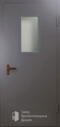Фото двери «Техническая дверь №4 однопольная со стеклопакетом» в Омску