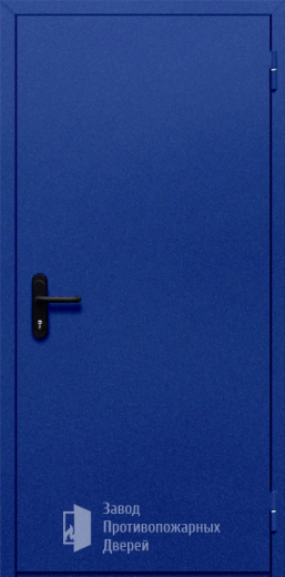 Фото двери «Однопольная глухая (синяя)» в Омску