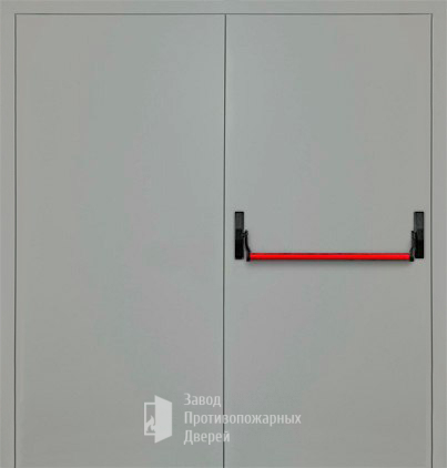 Фото двери «Двупольная глухая с антипаникой (2 створки) EI-30» в Омску