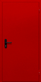 Фото двери «Однопольная глухая (красная)» в Омску