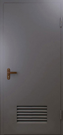 Фото двери «Техническая дверь №3 однопольная с вентиляционной решеткой» в Омску