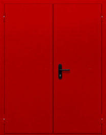 Фото двери «Двупольная глухая (красная)» в Омску